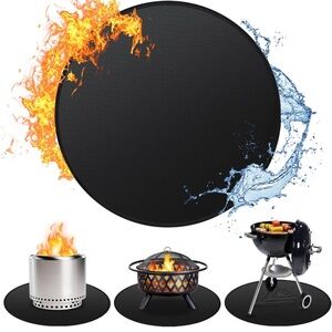 Fire Pit Mat Fireproof,  Deck Fire Pit Base Mat 36 Inches